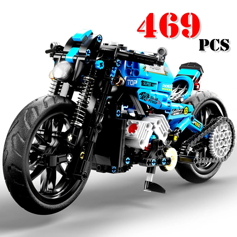 

Technical Moc Famous Racing Motorcycle Building Blocks Expert Locomotive Vehicle Model Bricks Assembly Toys Gift for Children