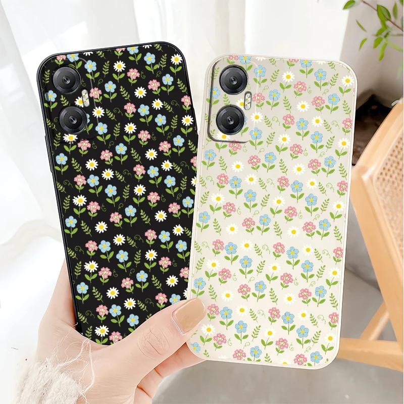 Мягкий силиконовый чехол для телефона Infinix Hot 70 60i 50 Pro Plus 12 11 10 9 Play 12i 11S 10S 40i 30i 20S с цветочным узором, TPU-покрытие (art.: 3920db417e745) - 3920db417e745
