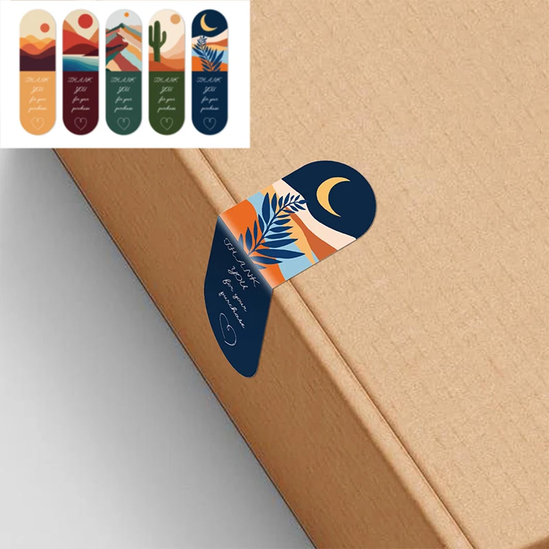

100Pcs Thank You Sticker Floral Color Labels Sticker Stationery Sticker