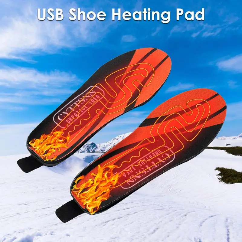 

3 Gear Adjustment USB Rechargeable Heated Insoles 3900Mah Intelligent Remote Control Heating Insole For Winter Foot Warmers
