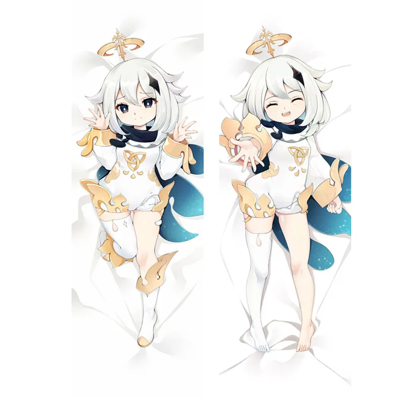 

Аниме Genshin Impact Jean Yonmiya Paimon Dakimakura Чехол с двусторонним 3D принтом постельное белье обнимающие тело наволочки подарок