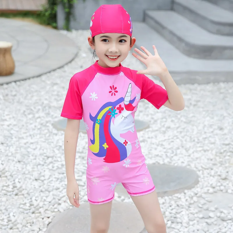 

Children's Swimsuit Girls Soak In Hot Spring New Foreign Baby Little Princess Korean Jumpsuits