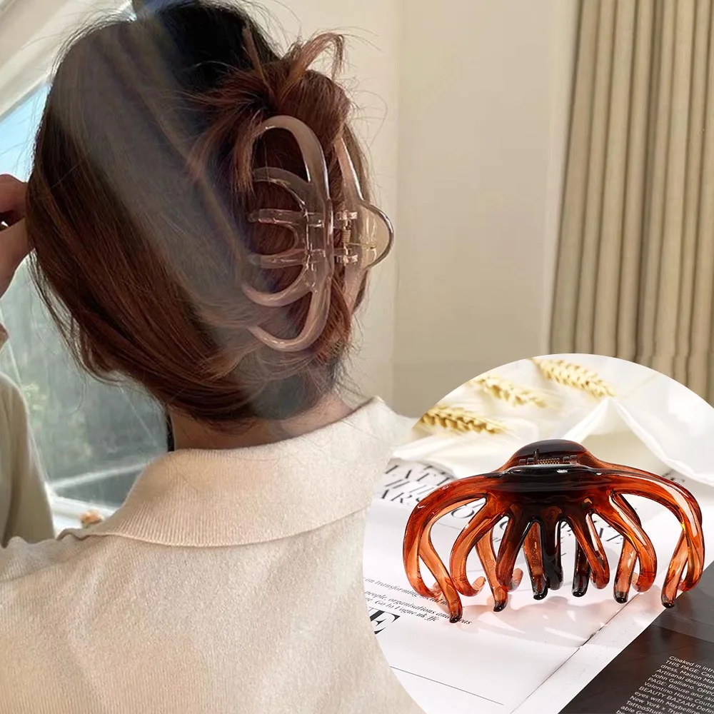 

Женские заколки для волос Haimeikang, 11 см, заколки-бабочки карамельного цвета, Женский хвостик, модные аксессуары для волос