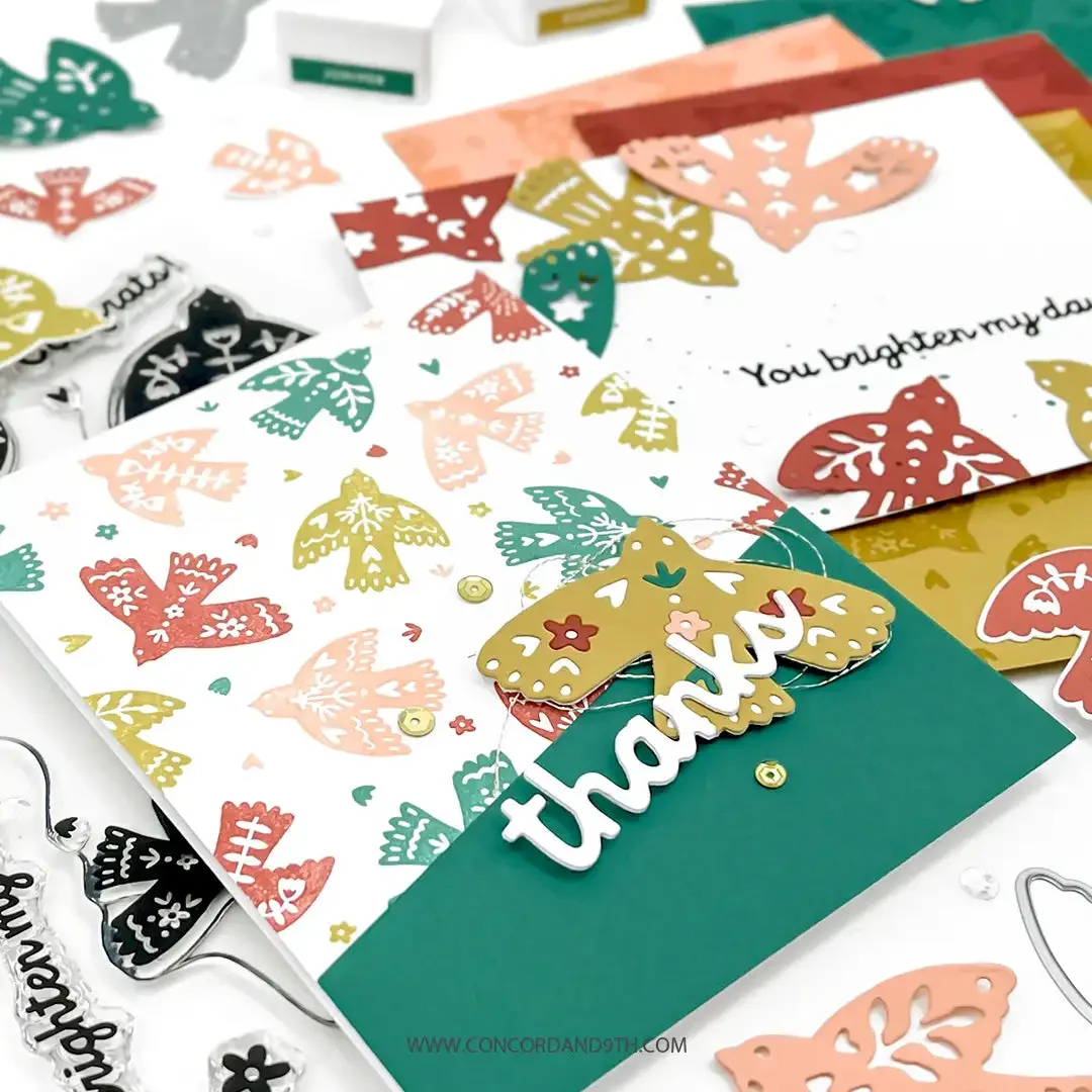 Новинка 2024 птица с перьями собирает прозрачные штампы металлические Вырубные