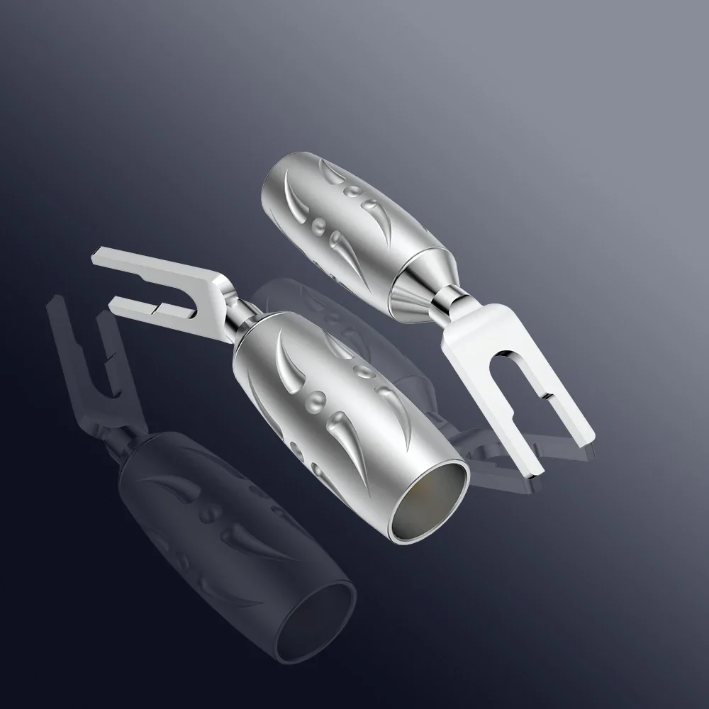 Viborg VS701R Чистая медь с родиевым покрытием Лопаточный разъем для динамика Штекер