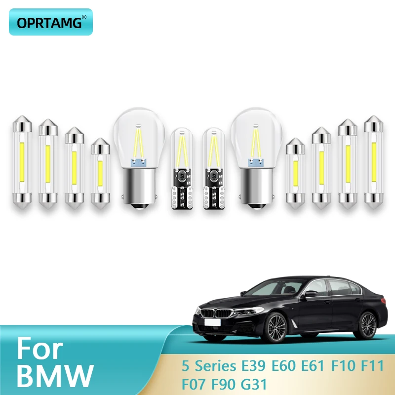 

OPRTAMG Canbus Car Interior Light For BMW 5 Series E39 E60 E61 F10 F11 520i 525i 528i 530i 540i 545i 550i Auto LED Lamp Light