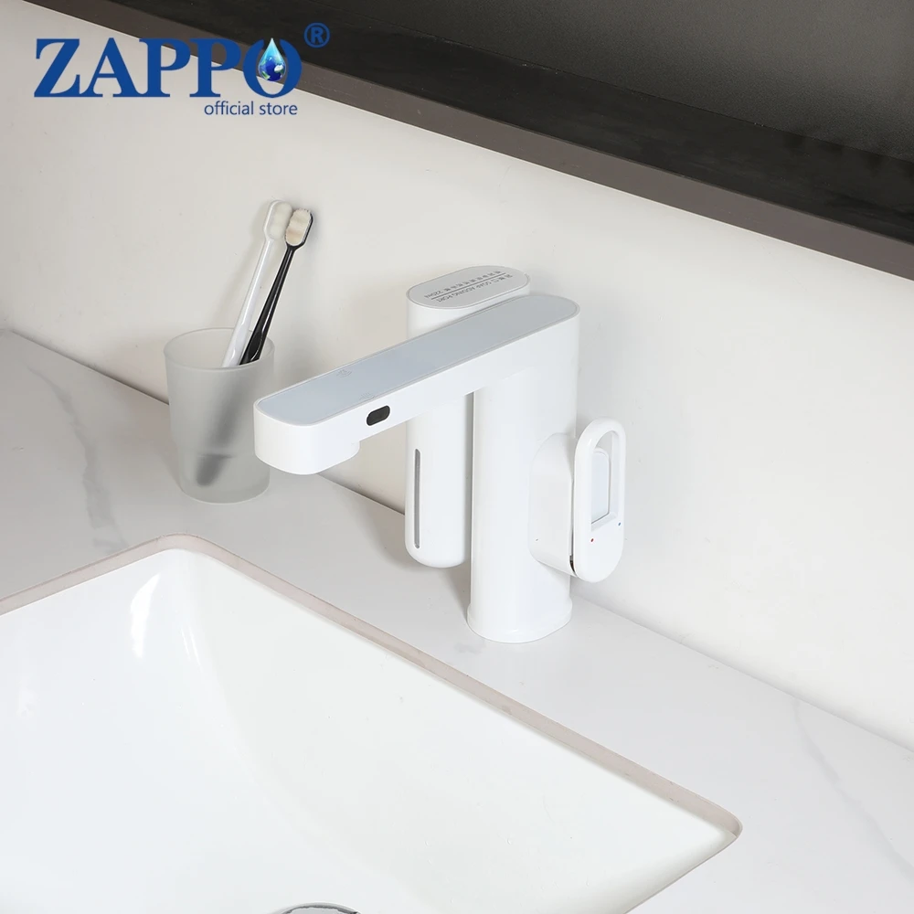 Torayvino сенсорный смеситель для раковины белый