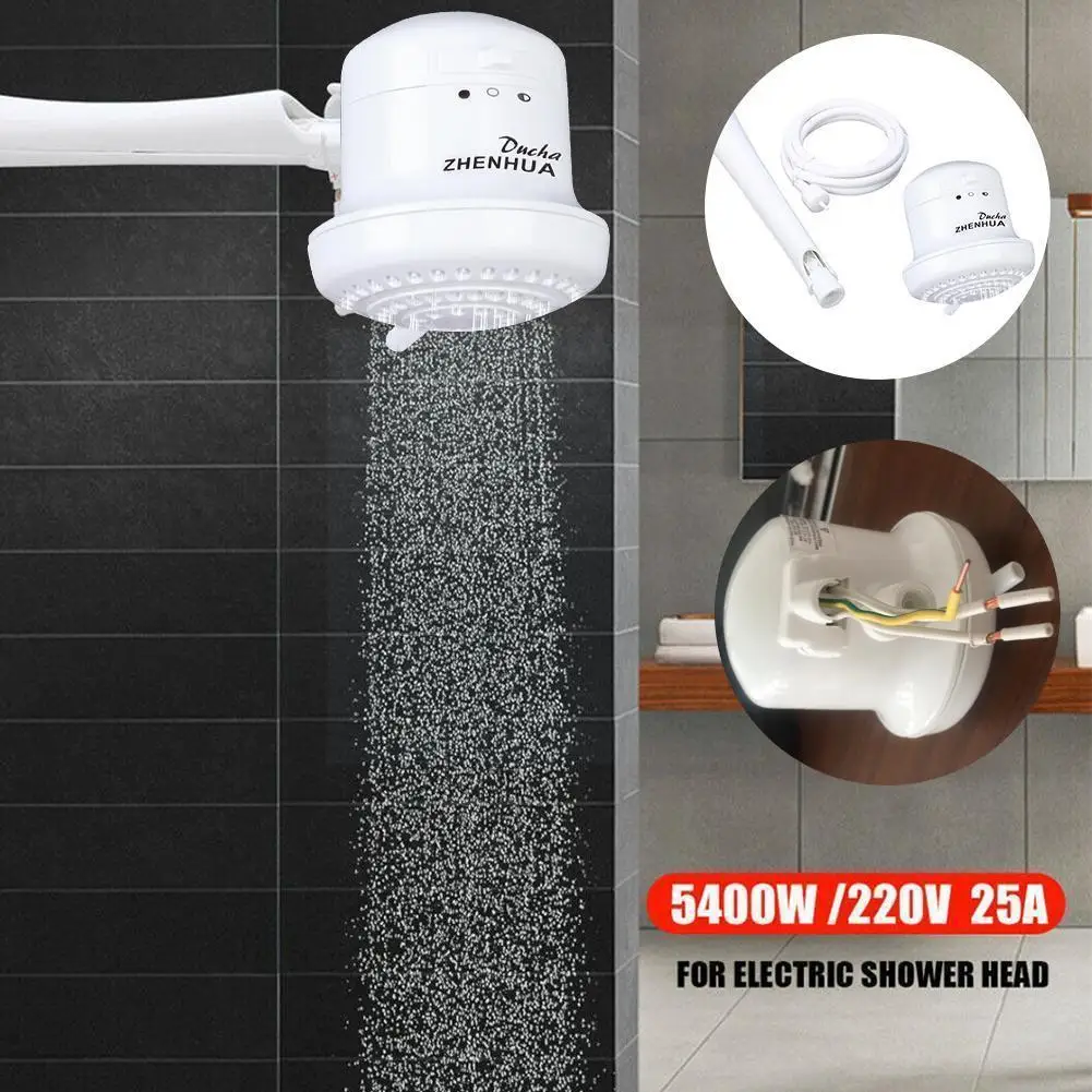 

5400w Hot Water Heater Shower Faucet Instant Hot Water Tankless Heater Bathroom Faucet Shower Electric Instant O0q1