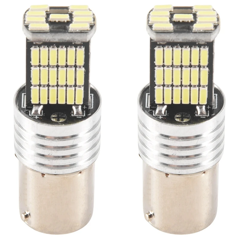 2X 1156LED Canbus 15 SMD BA15S P21W Высокая мощность Белый 6000K Автомобильный стоп-сигнал