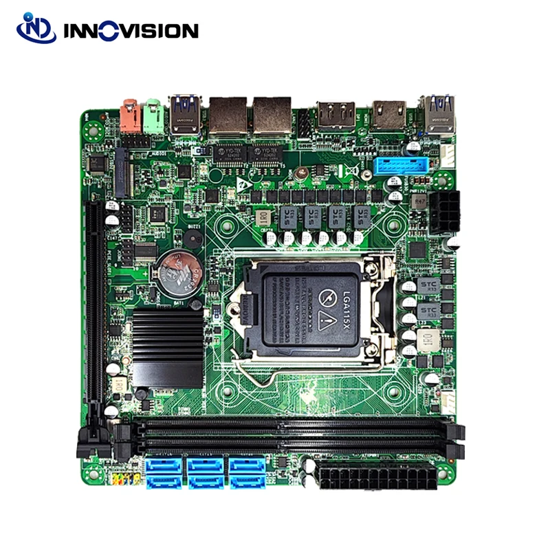 Новая материнская плата с 6 портами SATA, NAS, RTL8125B, 2,5 Гбит, 2 Мб, 2 слота NVME, поддержка ЦП 6/7/8/9 I3/I5/I7, материнская плата MINI ITX