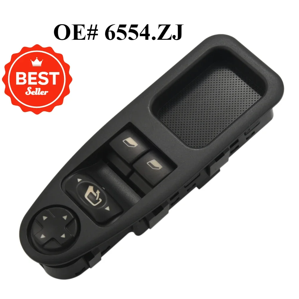 Передний левый переключатель окна со стороны водителя главный для Fiat Peugeot Citroen OE: