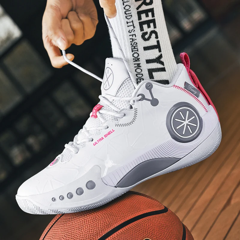 High Quality Men's Basketball Shoes Couple Unisex Street Sports Shoes Outdoor Training Shoes for Women Kids Basketball Sneakers