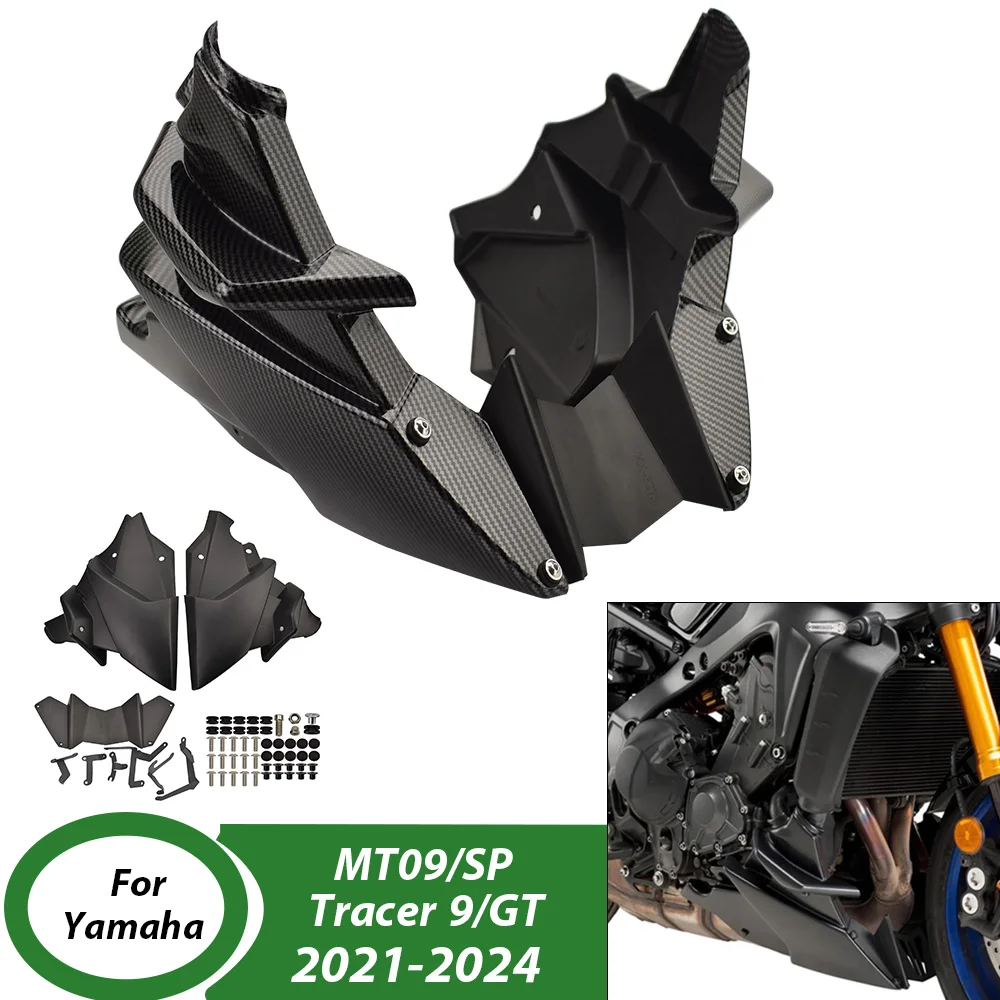 Фото Защита живота мотоцикла для Yamaha Tracer 9 GT 2021-2023, модель нижнего шасси двигателя, защитная пластина, аксессуар №1
