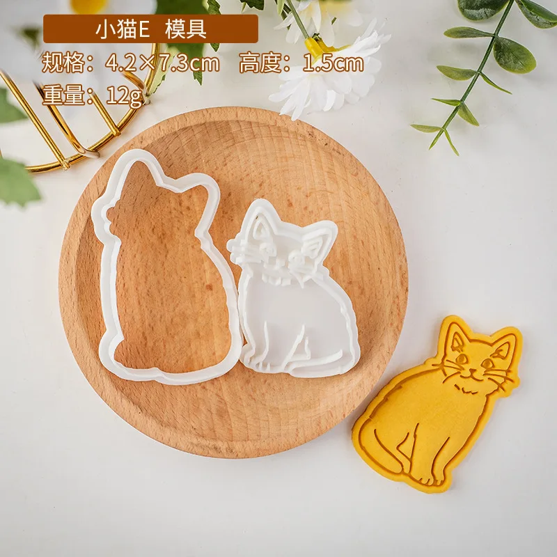 

Формочка для печенья с мультяшным котом, 3D форма для печенья, помадки, украшения торта, кухонные формы для выпечки «сделай сам»