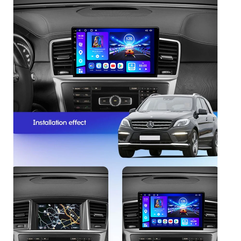 NAVISTART 2 Din Android 10 для Mercedes-Benz M-Class M Class W166 ML 2011-2015 Автомобильное радио BT Carplay Мультимедиа GPS-навигация.