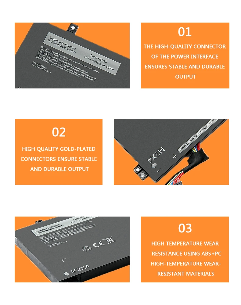 Портативный Аккумулятор для DELL XPS authentique 11 4 в 56 Втч H5H20 15 9550 9560 9570 Precision 5510 5520 5530