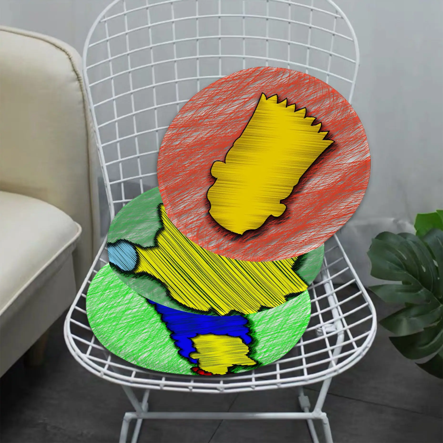 

Disney The Simpsons Modern Minimalist Style Chair Mat Soft Pad Seat Cushion For Dining Patio Home Office Indoor Cushions Home