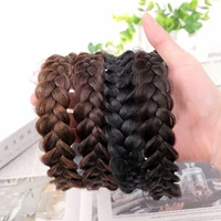queenyang synthetic wig hair hoop curly hair extension hair hoop soft elastic hair hoop fashion hairband headgear