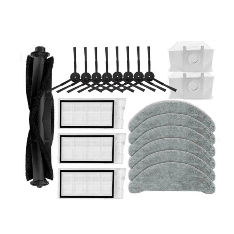 

Suitable For Roidmi RUIMI Eve Plus Sweeping Robot Accessories Roller Brush Filter Screen Dust Bag Mop Edge Brush