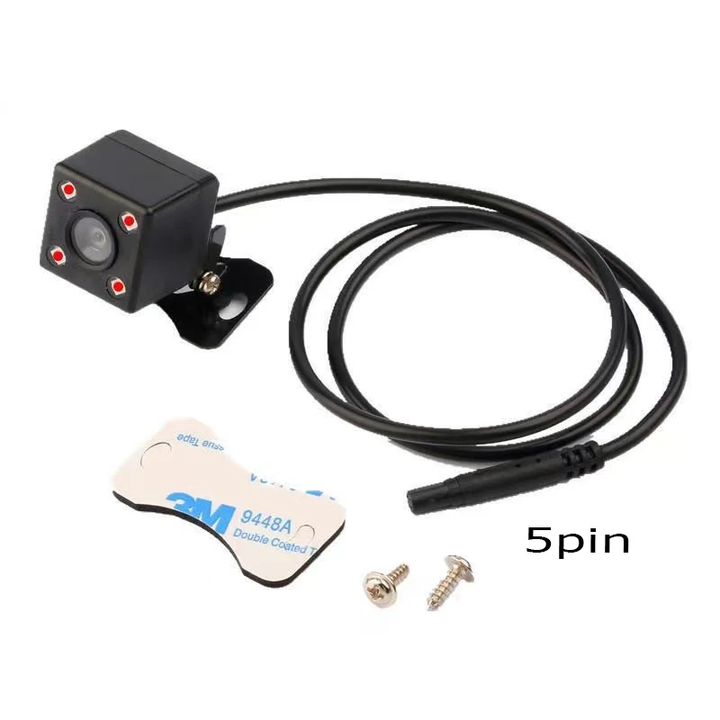 Универсальный 5-контактный видеорегистратор, задняя камера HD, задний объектив, заднее изображение, водонепроницаемое инфракрасное ночное видение