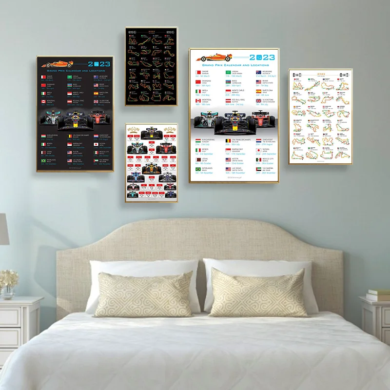 F1 Wall Art Speed And Motion Poster Aesthetic Room Decor Cuadros