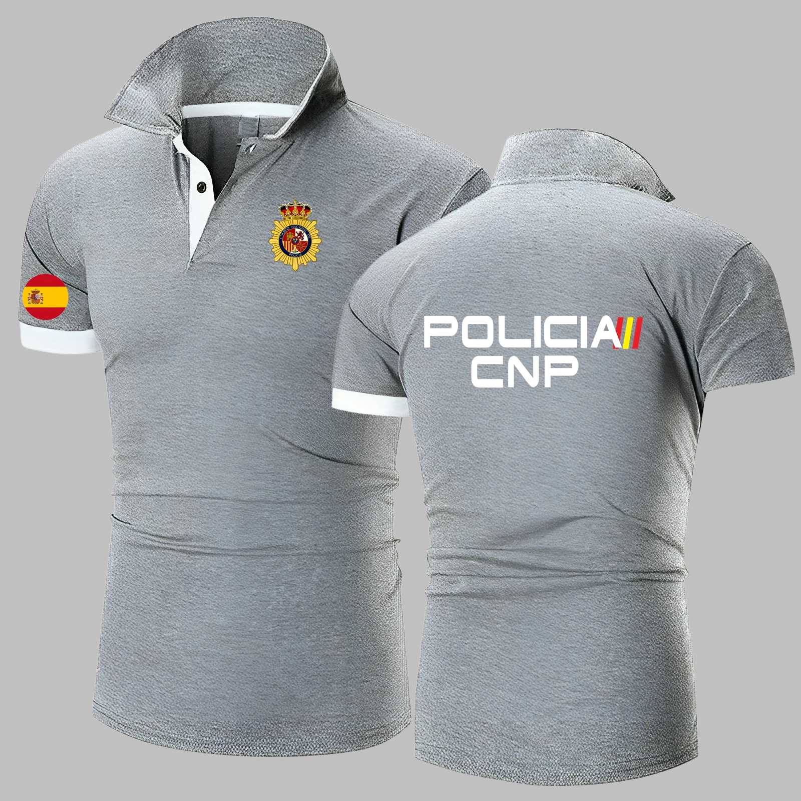 2025 Испания Polices Espana Policiaes Национальная рубашка поло Cnp Uip Upr Anti Riot Swat Geo Goes Спецназ