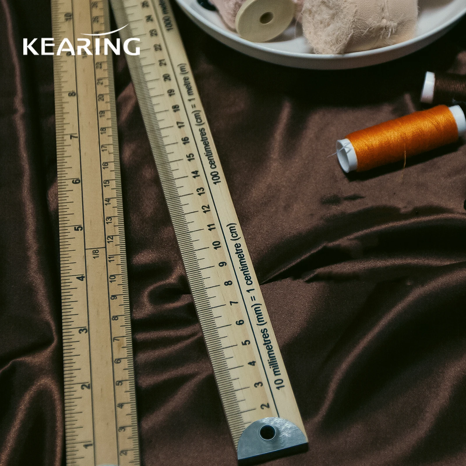 

Kearing Wooden Ruler Fashion Design Dressmaking Yard Stick for Sewing 40" &1M Long Metric & Imperial Measuring Tools & Scales