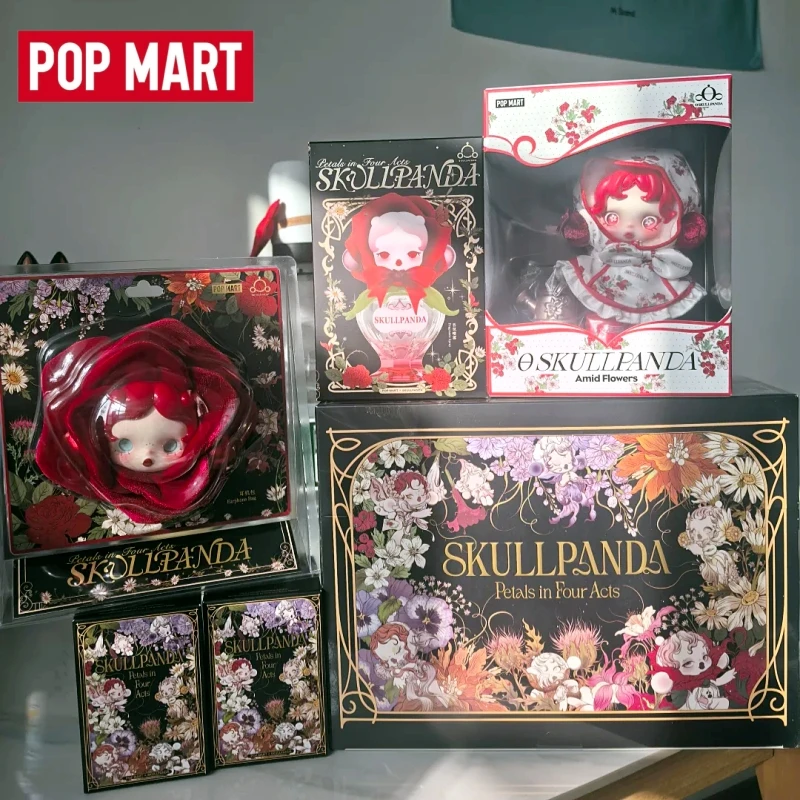 Фото Горячая новинка: POP MART Skullpanda Petals In Four Acts — таинственная коллекционная фигурка-спрей в закрытой упаковке, модный коллекционный декор, подарок-сюрприз №1