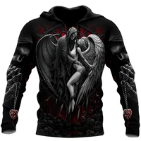new design mens hoodie reaper skull angel and demon 3d printed unisex casual sweatshirt fashionable personality zipper jacket