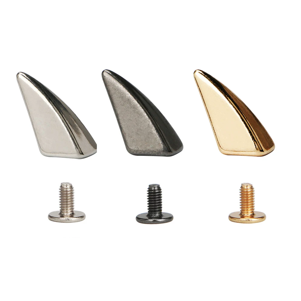 

100sets Dragon Claw Punk Spike Studs Metal ScrewBack Leathercraft Shark Findings For Leather Bracelets Pet Collars Bags