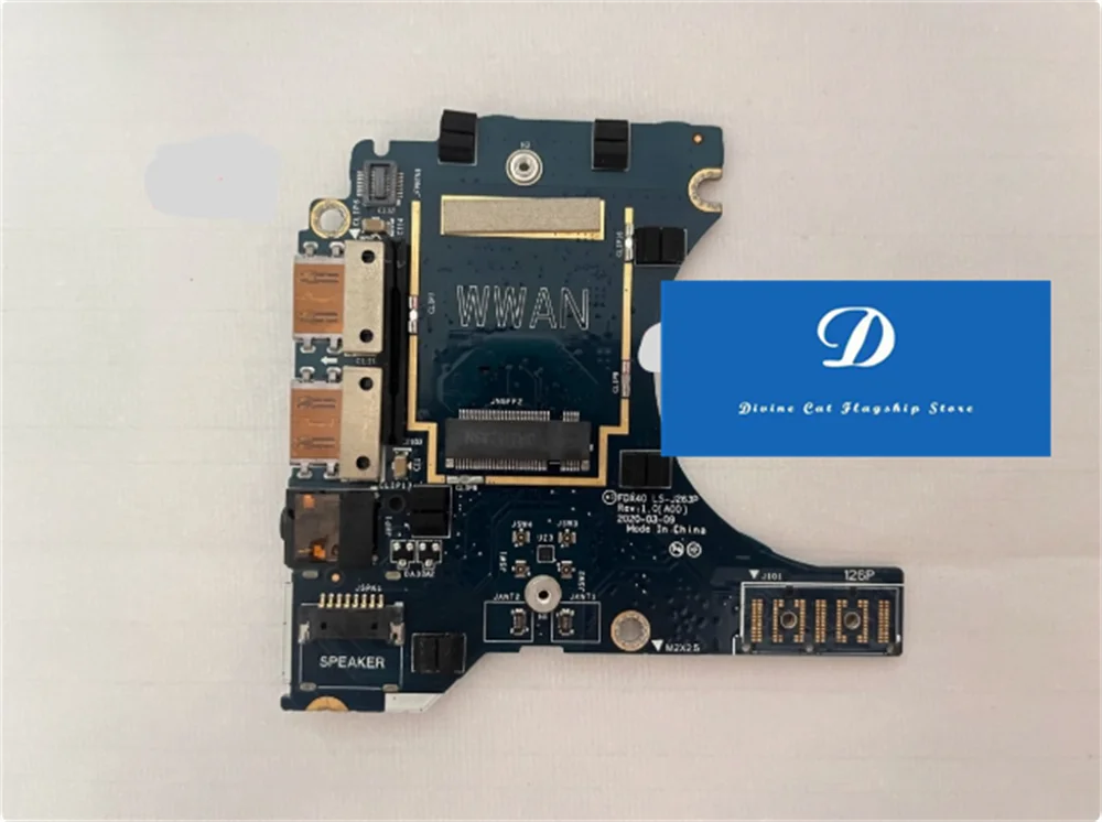 Для Dell Latitude 7410 LS-J263P USB-переключатель звуковая карта аудиоплата