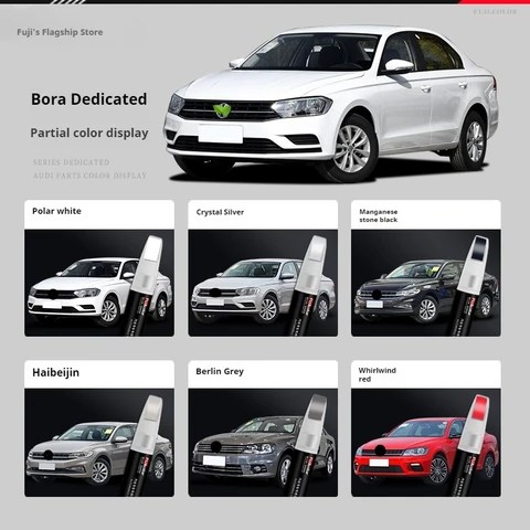 Ручка для ремонта автомобильной краски Volkswagen Bora, оригинальная черная, белая, 2023, ремонт автомобильной краски VW Bora