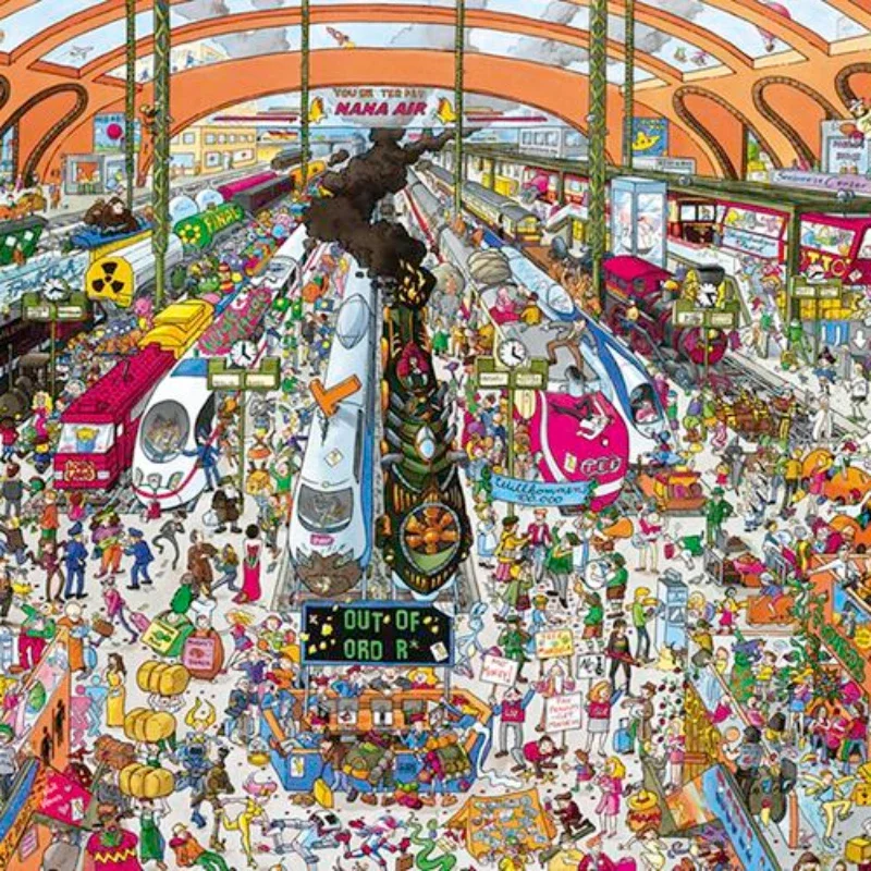 Пазл бумажный для взрослых 75 х50 см 1000 шт.