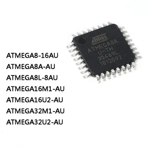 2Pcs New ATMEGA8 16AU ATMEGA8A-AU ATMEGA8A ATMEGA8L 8AUATMEGA16M1 ATMEGA16U2 ATMEGA32M1 ATMEGA32U2 AU IC Chip In Stock Wholesale