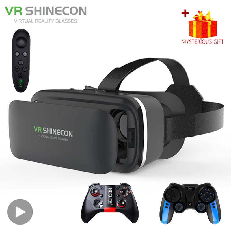 

Shinecon Virtual Reality Viar 3D VR Glasses Goggles Headset Devices Helmet Smart Lenses For Smartphones Mobile Phone Realidade