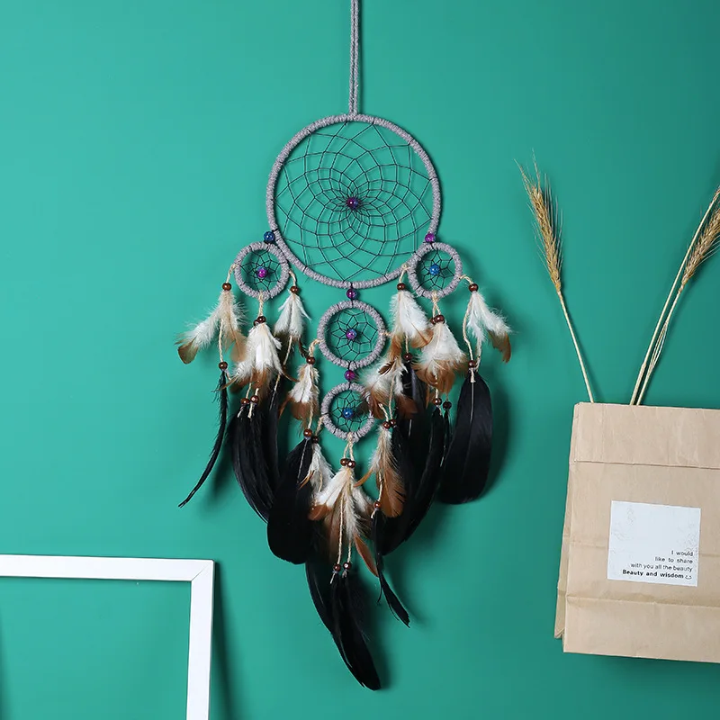 

Dream Catcher Wall Decoration Pendant Feather Dream Catcher Wind Chime Home Decoration Pendant Photography Props Pendant Gift
