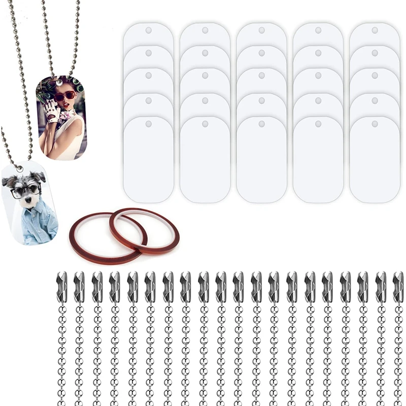 

Sublimation Blank Aluminum Dog Tag Sublimation Stamping Metal Tag Stamping Blank Pendants Personalized