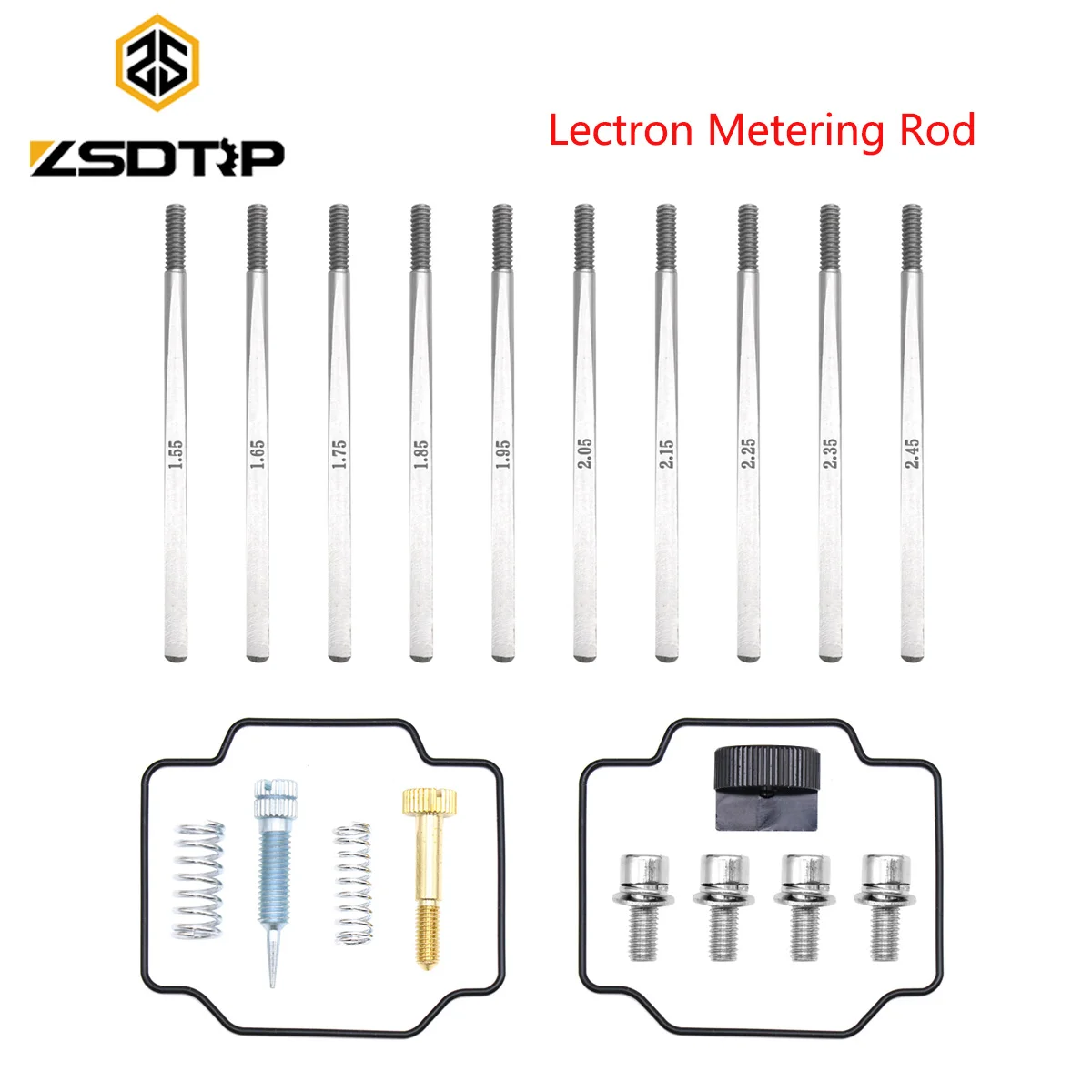 Фото ZSDTRP для карбюратора Lectron, дозирующие стержни с прокладкой, инструмент для настройки, высокоскоростной винт для заправки, ремонтные комплекты винтов регулятора холостого хода №1