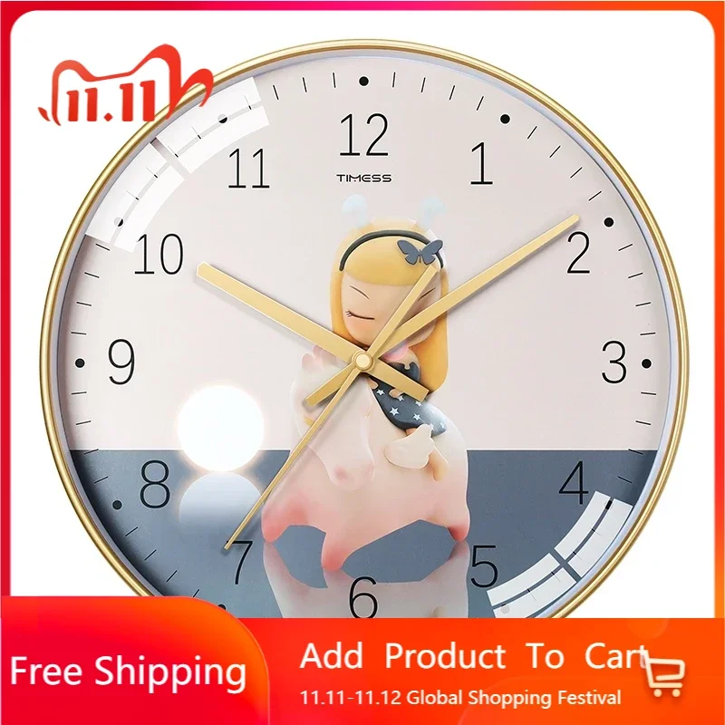 

Silent Mechanism Wall Clock Modern Design Unusual Metal Luxury Wall Clock Hanging Bedroom Decoracion Para El Hogar Clock To Ask