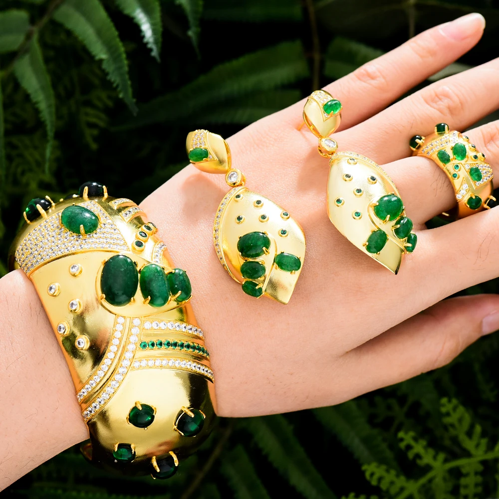 Siscathy комплекты ювелирных изделий из 2 предметов для женщин Саудовская Аравия