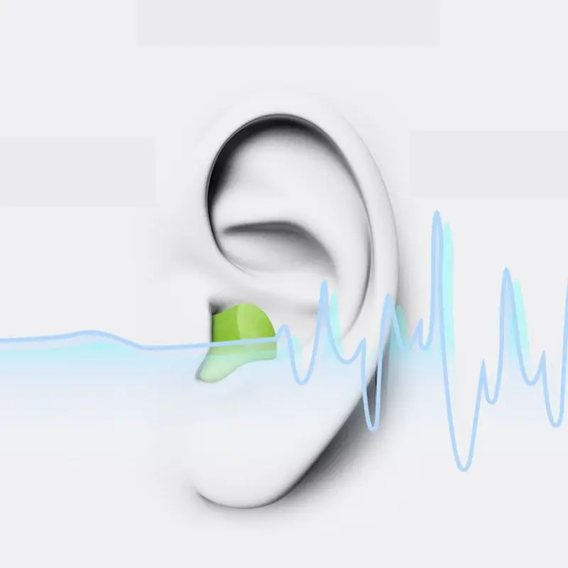 Bullet Type Foam Earplugs Anti-Noise Abatement Sleeping Ear Plug Mulitcolor images - 6