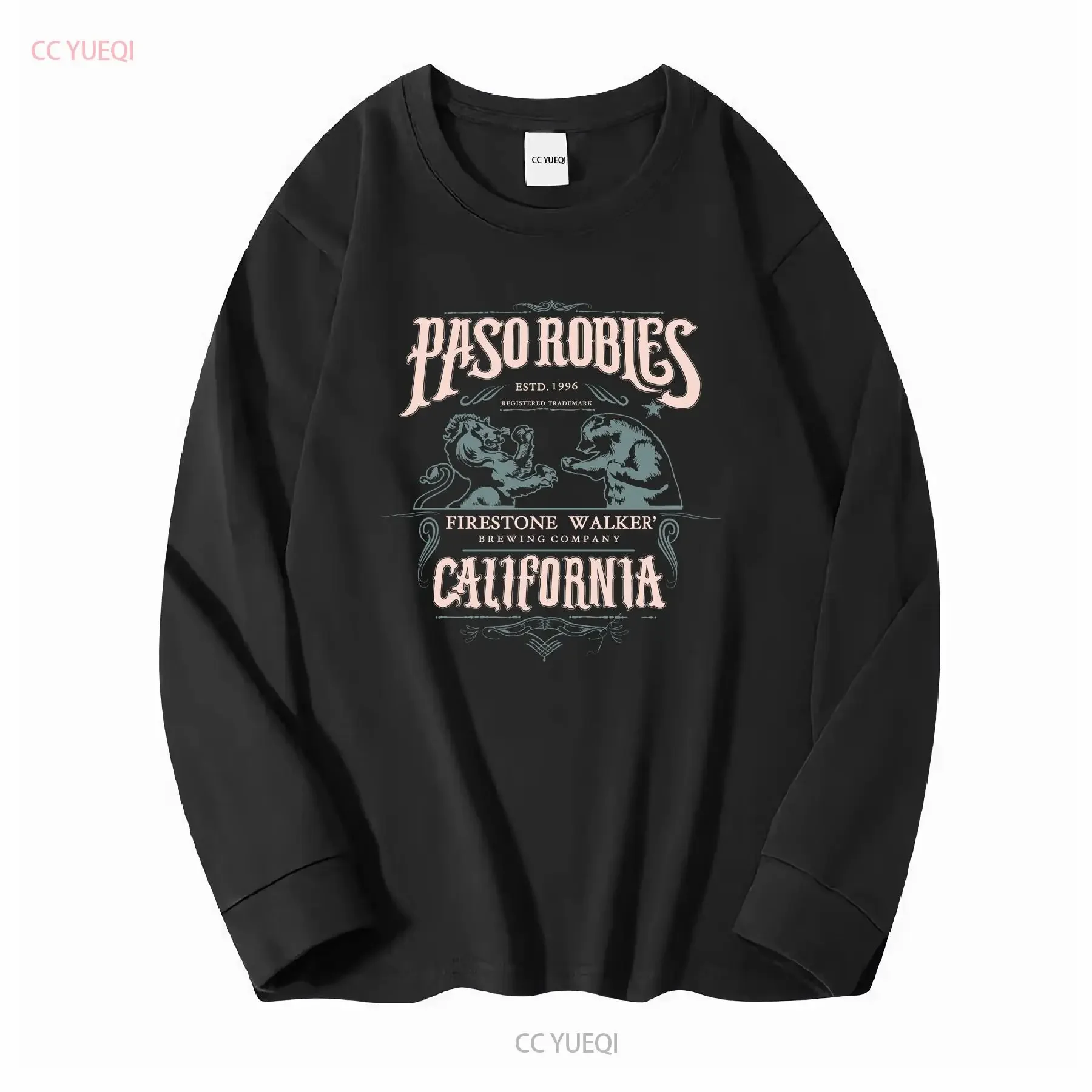 Фото ФУТБОЛКА FIRESTONE WALKER BREWING COMPANY PASO ROBLES BEER DIVE BAR Мужская футболка XL с длинными или короткими рукавами винтажная стираная унисекс №3
