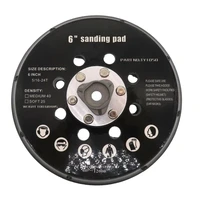 6 inch backing pads accessories for polisher air sander high hardness