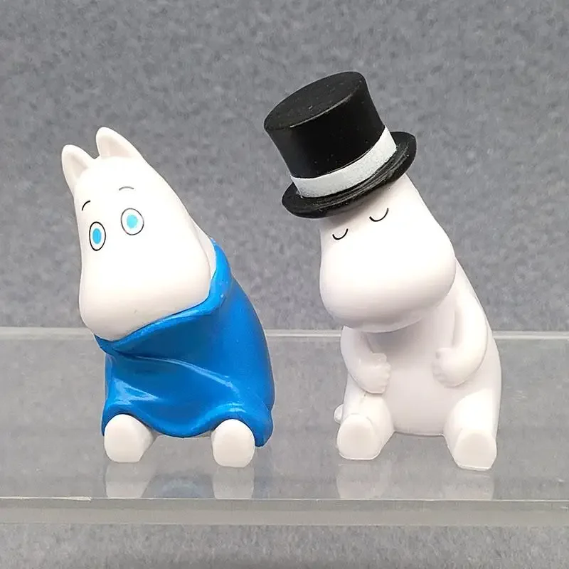 Аниме-фигурка Moomins Fatty Family Snufkin Little My Blind Box игрушки милая кукла настольный орнамент