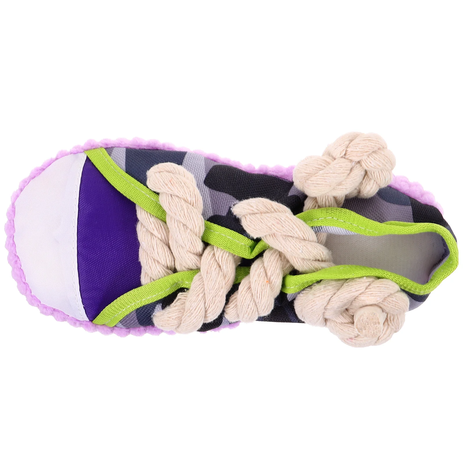 

Pet Slippers Toy Puppy Chew Shoe Shaped The Dog Small Squeaky Toys Teething Canvas Chewing