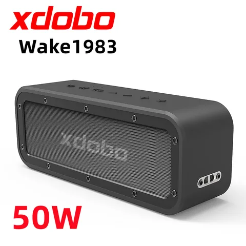 Портативный беспроводной Bluetooth Сабвуфер XDobo 50 Вт для домашнего кинотеатра, водонепроницаемый динамик 360 стерео объемный TWS TF динамик