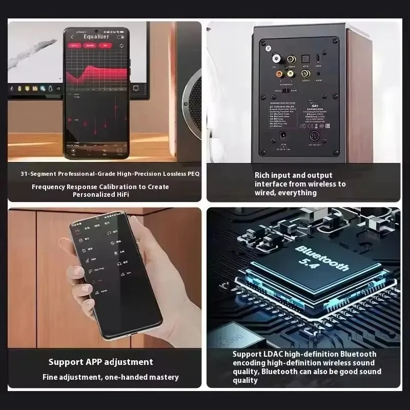 Фото Активная настольная колонка FiiO SA1 с поддержкой высококачественного звука LDAC и Bluetooth-кодирования высокой четкости, с регулятором громкости №4