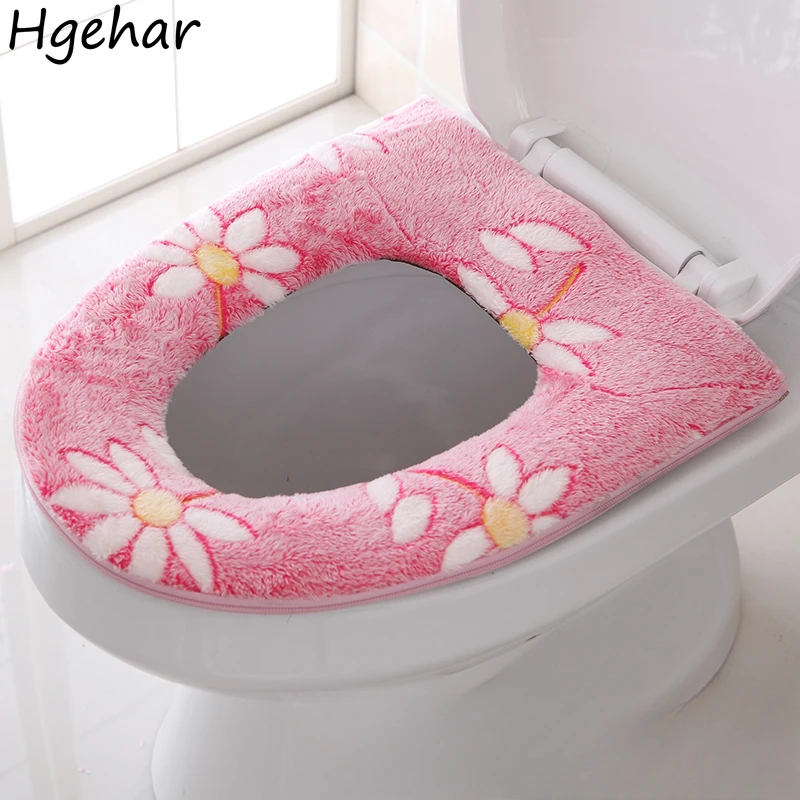 Чехол на сиденье унитаза всесезонный универсальный приятный для кожи аксессуары