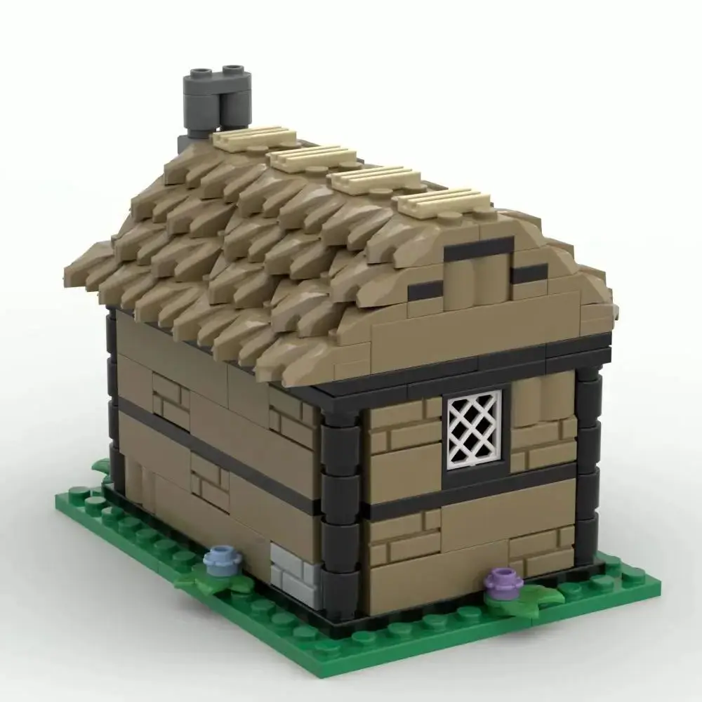 Новый кирпич удобный средневековый дом строительные блоки игрушка подарок на