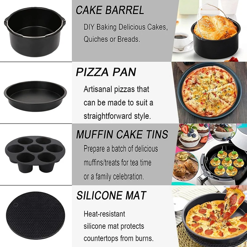 Набор аксессуаров для фритюрницы нержавеющая сталь 8 дюймов фотоаксессуары XXL